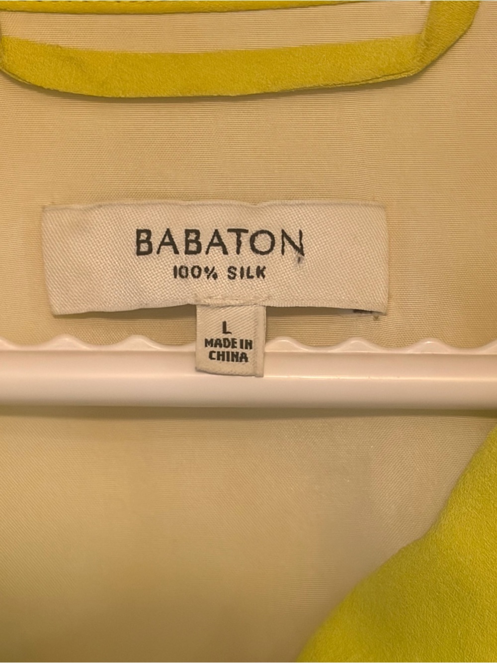 BABATON 100% Silk Chartreuse Utility Jacket | Aritzia Minimal Luxe - Picture 4 of 11